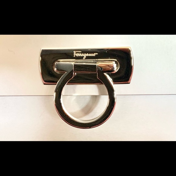 Salvatore Ferragamo Gancini Metal Handbag. - Picture 13 of 16